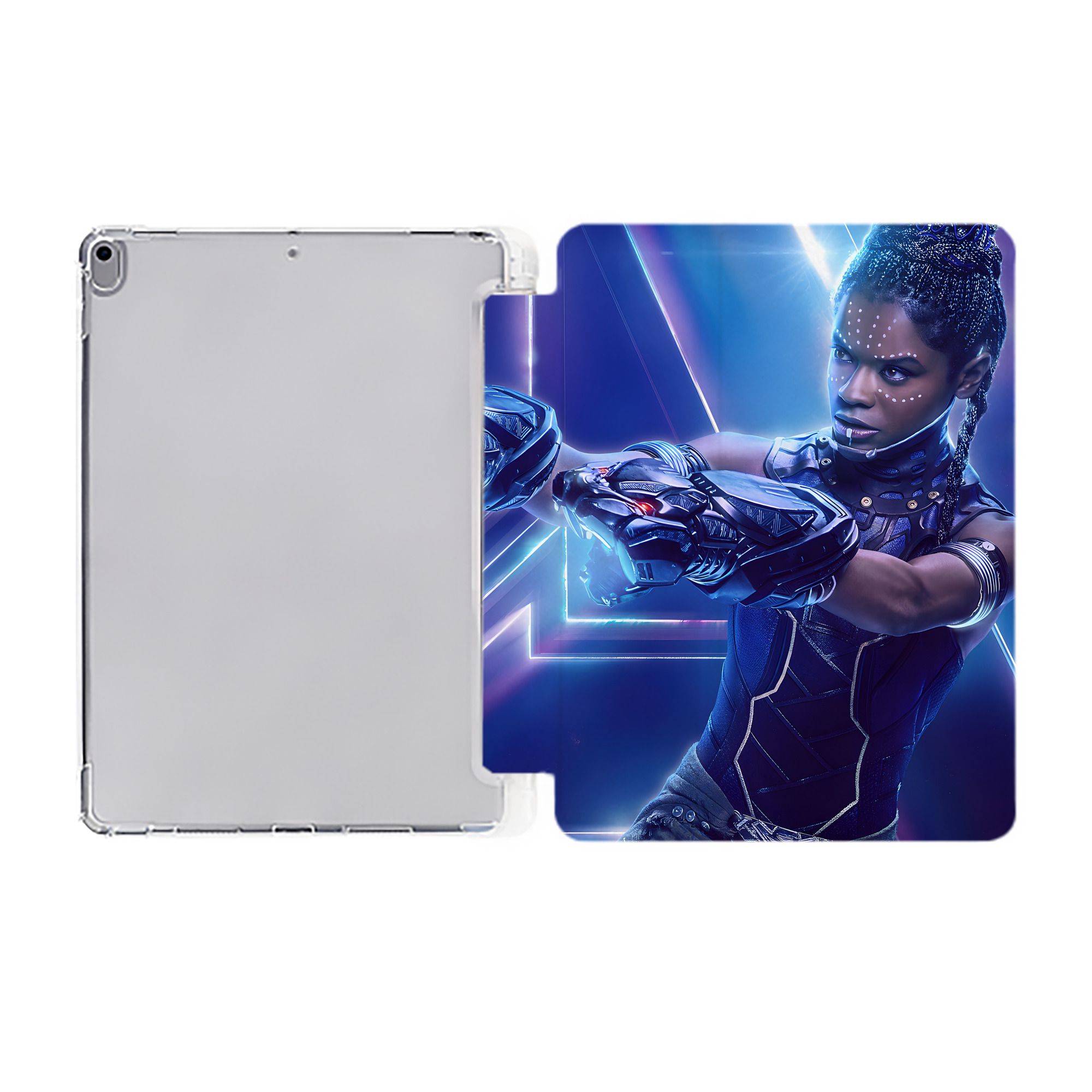 （画像用） アベンジャーズ The Avengers IPad ケース ペン収納付き 三つ折りスタンド PUレザー×シリコン 対応機種9.5/10.5/10.9インチ